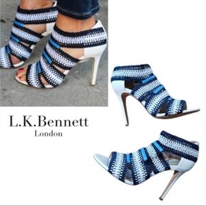 L.K. Bennett Eloise Crochet High Heels
